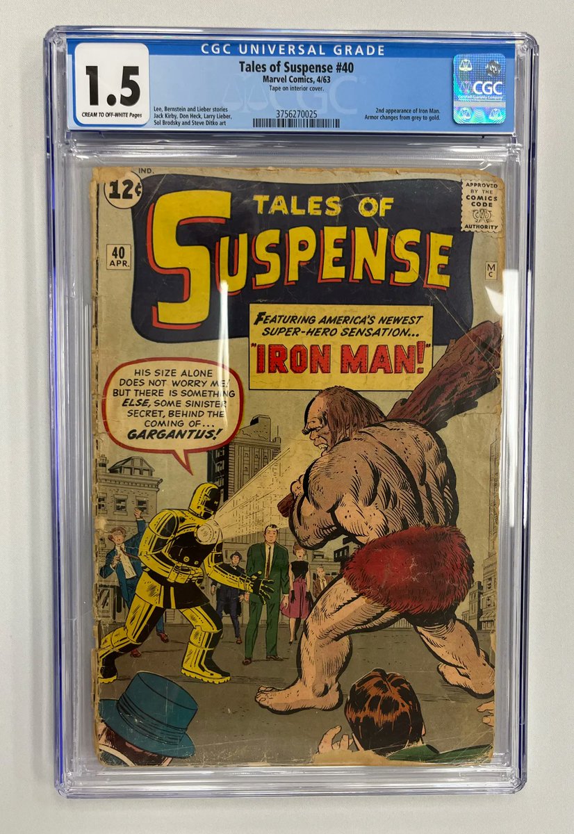 comic_addiction's tweet photo. This incredible Tales of Suspense #40 is the second appearance of Iron Man! https://t.co/Mf4QtNpUfa