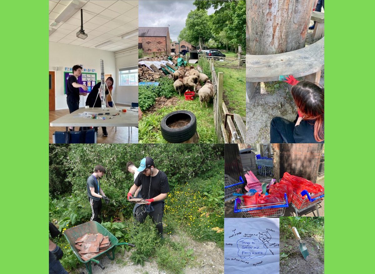 Congratulations to the young people who've just completed our May ‘Supported Volunteering Project’. 
We've sanded &amp; stained benches, cleared a field of hay, as well as undertaken two massive litter picks in the Valley and surrounding area. Gwaith gwych pawb! Great work everyone!