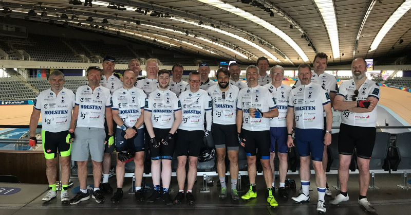 SpursOfficial's tweet photo. 🚴‍♀️ Congratulations to Cycle on you Spurs – a cycling team made up of members of @THSTOfficial and other Spurs fans who have raised more than £56,000 for @ProstateUK by cycling from London to Amsterdam 👏

You can still donate here ⤵️