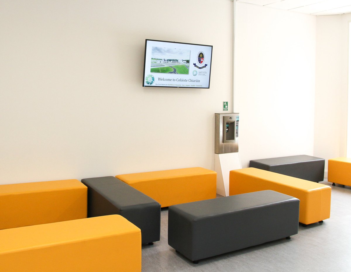 SharptextCork's tweet photo. Recent digital signage installation in @colaiste of @PhilipsDisplay and @DsaCloud. #digitalsignage
#avtweeps #education https://t.co/94gwCBNvfb
