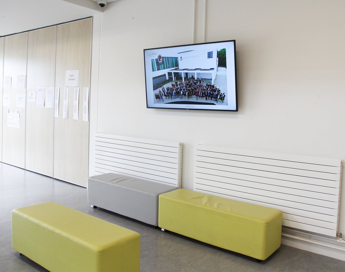 Recent digital signage installation in <a href="/colaiste/">Coláiste Chiaráin</a> of <a href="/PhilipsDisplay/">PPDS - Philips professional displays</a> and <a href="/DsaCloud/">DSA Cloud DigitalSignage</a>. #digitalsignage
#avtweeps #education