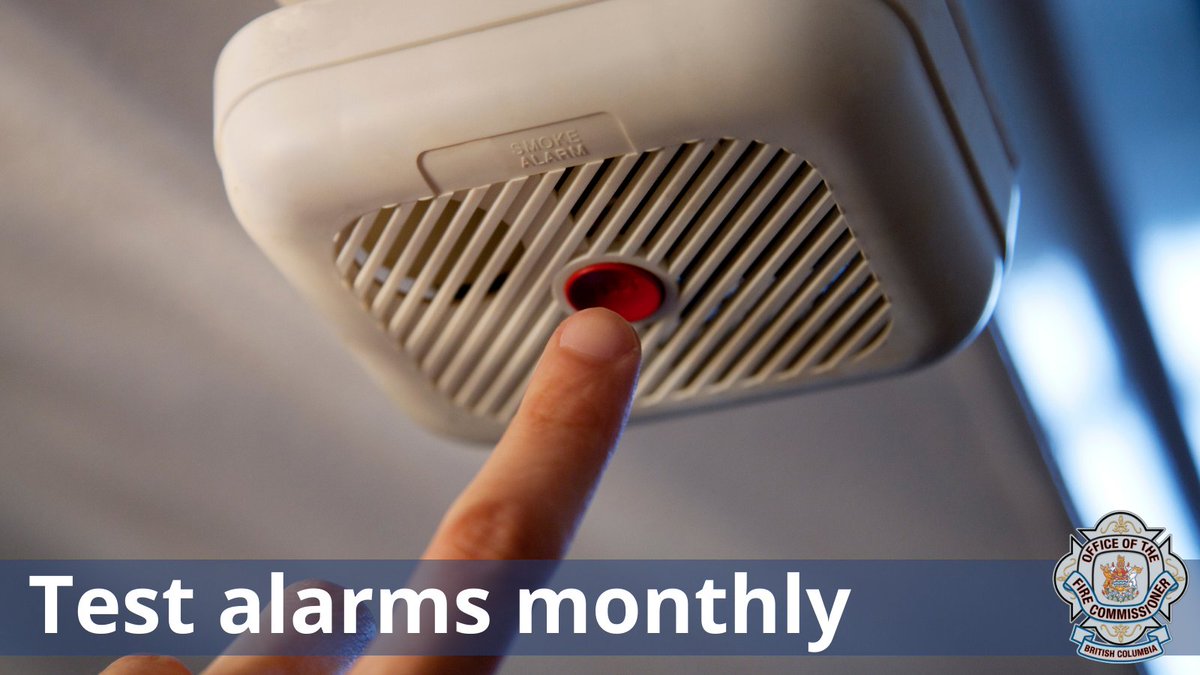 BC Office of the Fire Commissioner on Twitter "Make it a habit. Test