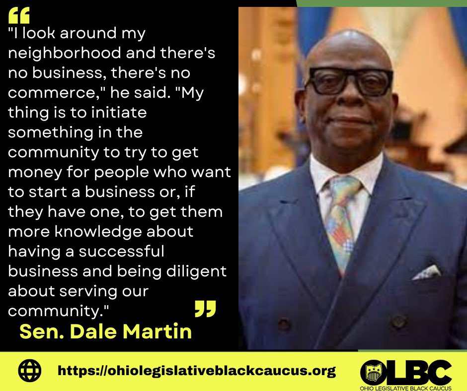 Quote from <a href="/SenDaleMartin/">State Senator Dale B. Martin</a> new member profile, one of OLBC newest members, with his interview with Gongwer