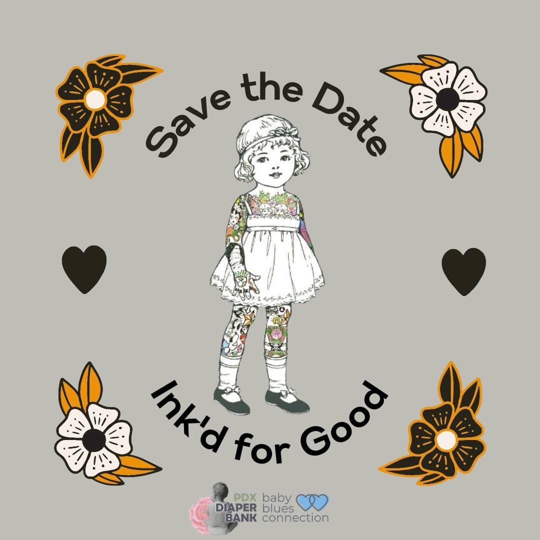 PDX_Diaper_Bank's tweet photo. Save the Date! Get Ink'd for a cause September 15-30 and support PDX Diaper Bank & @BBluesConnect. Learn more here https://t.co/aE7XdP9ZVW and follow our page @inkdforgood!
#inkdforgood #pdxtattoos #portlandtattooartist #tattoos #tattoosforgood #dogood #tattoosforacause https://t.co/CnuKEg2BVY