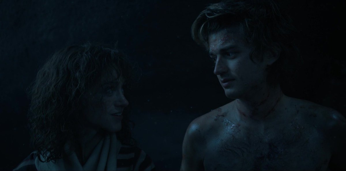 stvekeerys's tweet image. i just think the way nancy wheeler looks at steve harrington