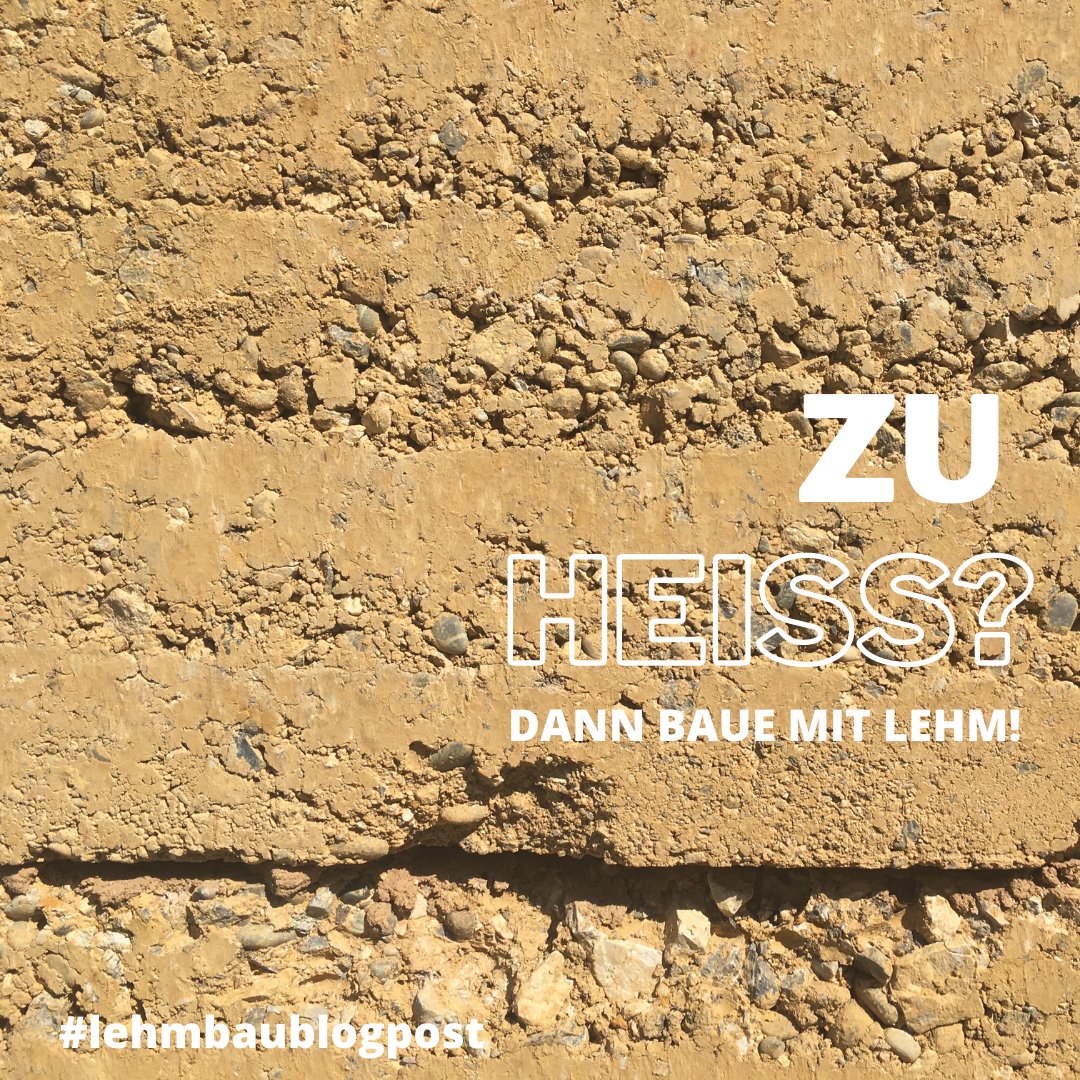 lehmbaublog's tweet photo. Out now. #lehmbaublogpost
Schwitzen, schwitzen, schwitzen heißt es in den letzten Tagen. Teilweise ist es fast unmöglich nach der Mittagspause noch konzentriert zu bleiben. Geht es dir auch so? [...] https://t.co/5cVuFujQea
#bauwendejetzt #lehmbau #lehmbauistaktiverklimaschutz https://t.co/aPz4bMDz3r