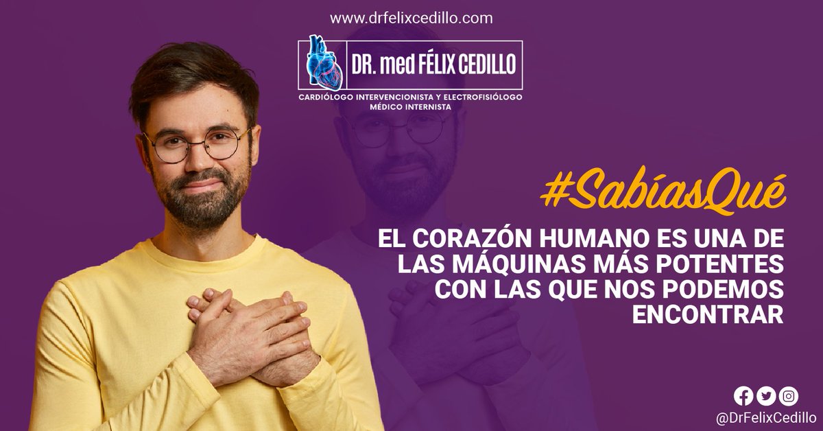 drfelix_cedillo's tweet photo. ¿Sabías que el corazón 🫀 actúa como un motor para nuestro cuerpo? Bombea sangre a todo nuestro organismo para hacer llegar el oxígeno y los nutrientes necesarios a las células, además de sustancias que nos proporcionan energía.

#DrFélixCedillo #Cardiólogo #CuidaTuCorazón #UANL https://t.co/yjxQbsdvUl
