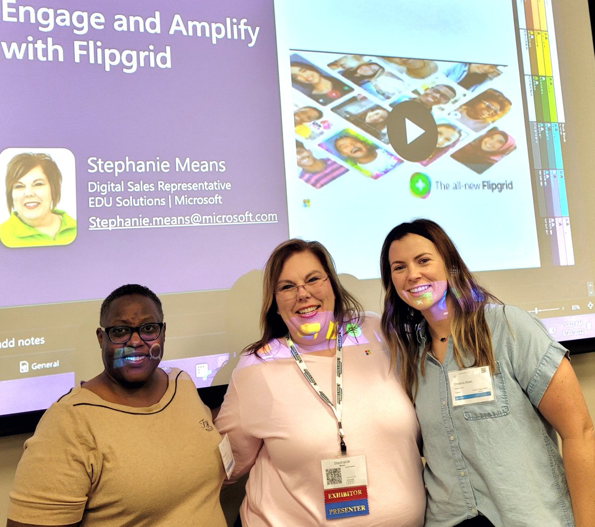 EDUKesslee's tweet photo. Awesome session with @skmeans, @Flipgrid, &amp; @MicrosoftEDU!
@R4DigiLearn #R4STEAM https://t.co/F0rNT7xnXi