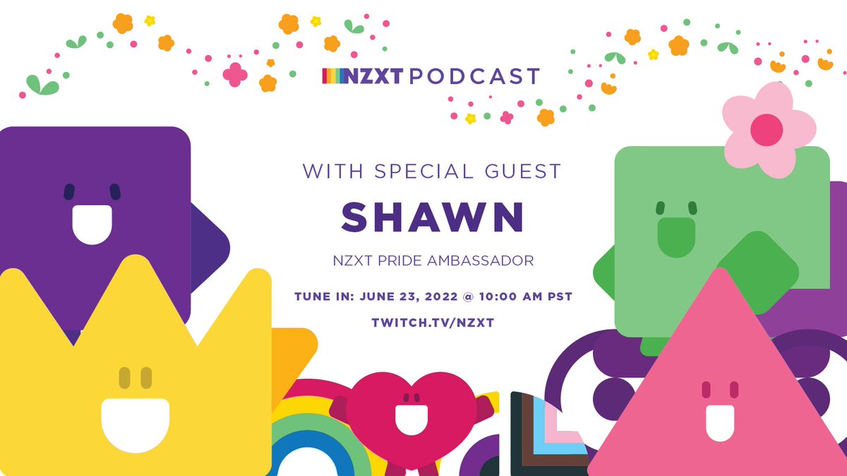 NZXT's tweet photo. We're LIVE on Twitch with NZXT Partner @Shawn_TTv chatting about all things #Pride and giving away some FREE goodies!

Tune in to win: https://t.co/FvOe0HOf8S 👀 https://t.co/DLos3yV8sW