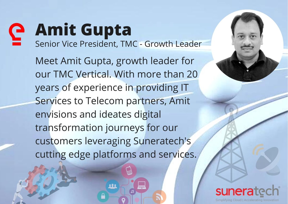 Introducing our growth leader and business partner, Amit Gupta.

For more updates, please follow our @suneratechTMC page.

#leader #businessleaders #businesspartner #motivation #management #leadership #technology #b2b #innovation #suneratech @SuneratechTMC #growthleader @amitx0x