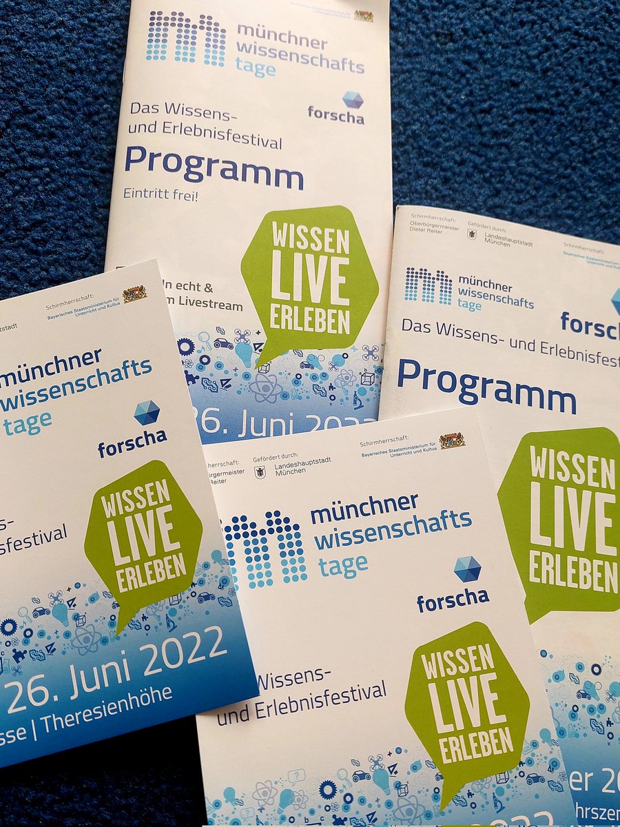 🗓 24.06.22 - ein besonderer Freitag! 
Morgen starten die #mwt und #FORSCHA 2022 mit dem #SchulFREItag. 
Es warten viele #Mitmachaktionen aus der Welt von Wissenschaft, #MINT und mehr, die sich an diesem Tag vor allem an Kinder, Jugendliche und Schulklassen richten.