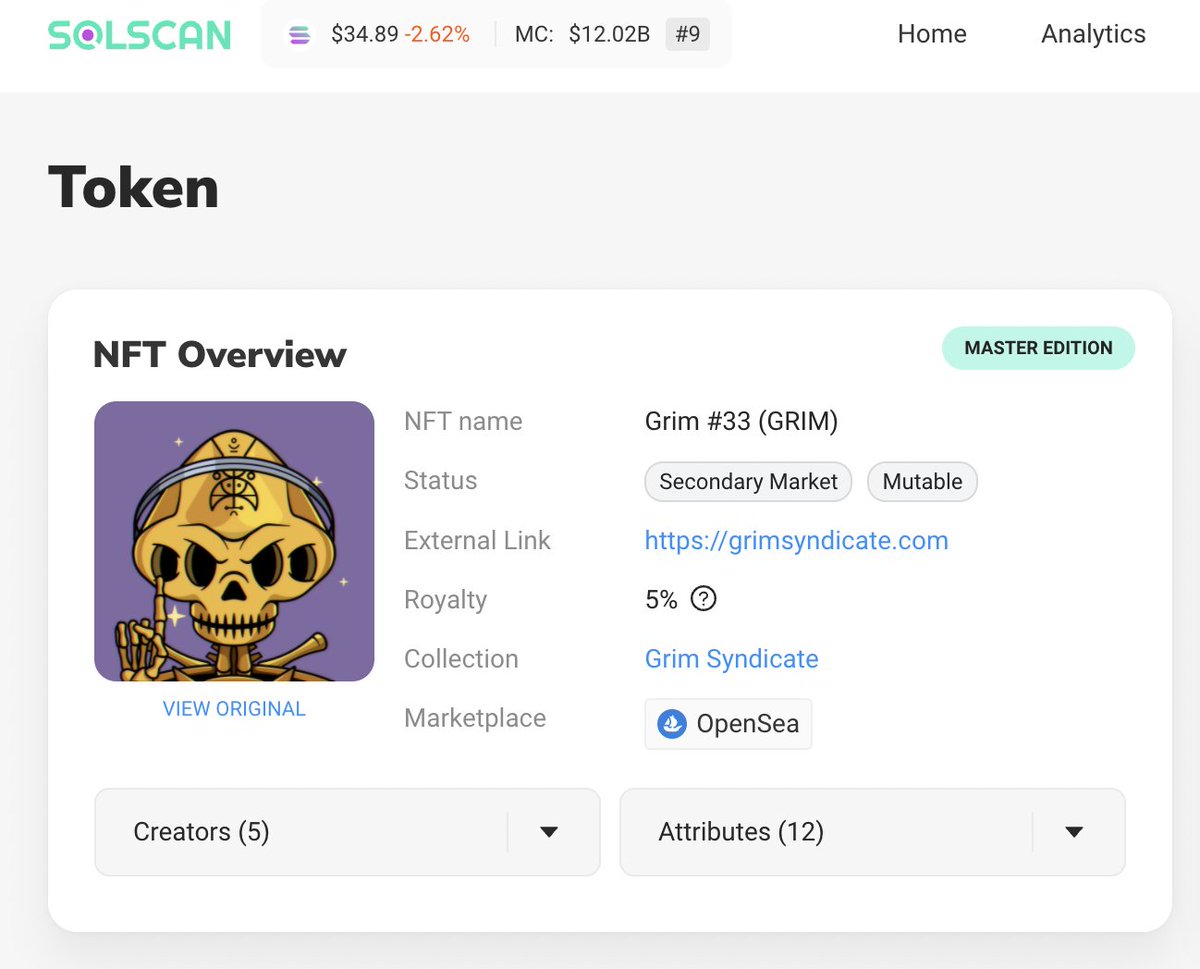 We’re excited to announce that we’re partnering with @Solscanofficial!

Starting today, OpenSea is the featured marketplace on Solscan.