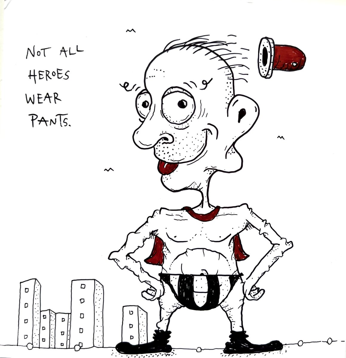 Not all heroes wear pants… #nft #nftart #nfts #nftartist #whitelist