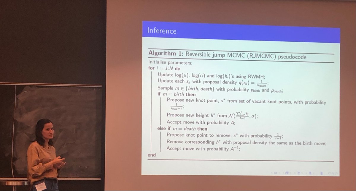 Conor Hassan (@hassanconor) on Twitter photo <a href="/RaihaTuiTaura/">Raiha Browning</a> talking about estimating the histogram kernel of discrete time Hawkes processes via RJMCMC <a href="/j_ISBA/">j-ISBA</a>. Preprint coming soon! <a href="/QUTDataScience/">QUT Centre for Data Science</a> <a href="/RaihaTuiTaura/">Raiha Browning</a> talking about estimating the histogram kernel of discrete time Hawkes processes via RJMCMC <a href="/j_ISBA/">j-ISBA</a>. Preprint coming soon! <a href="/QUTDataScience/">QUT Centre for Data Science</a>