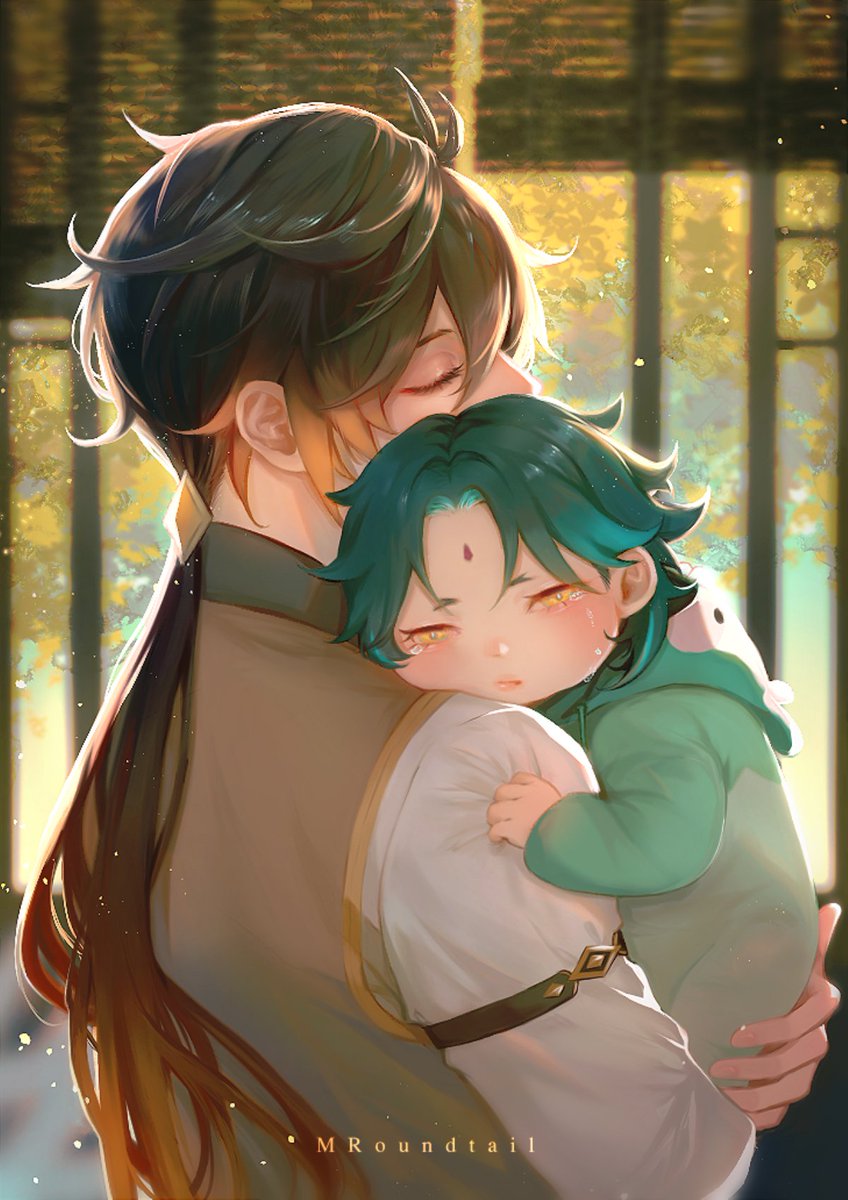 MRoundtail's tweet photo. Hush now, my baby

#GenshinImpact #zhongli #xiao https://t.co/ahEX9dCG5Q