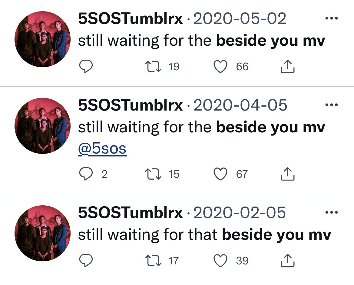 tb to when i coowned this acc… i finally got luke to answer my beside you mv question…😭😭😭😭