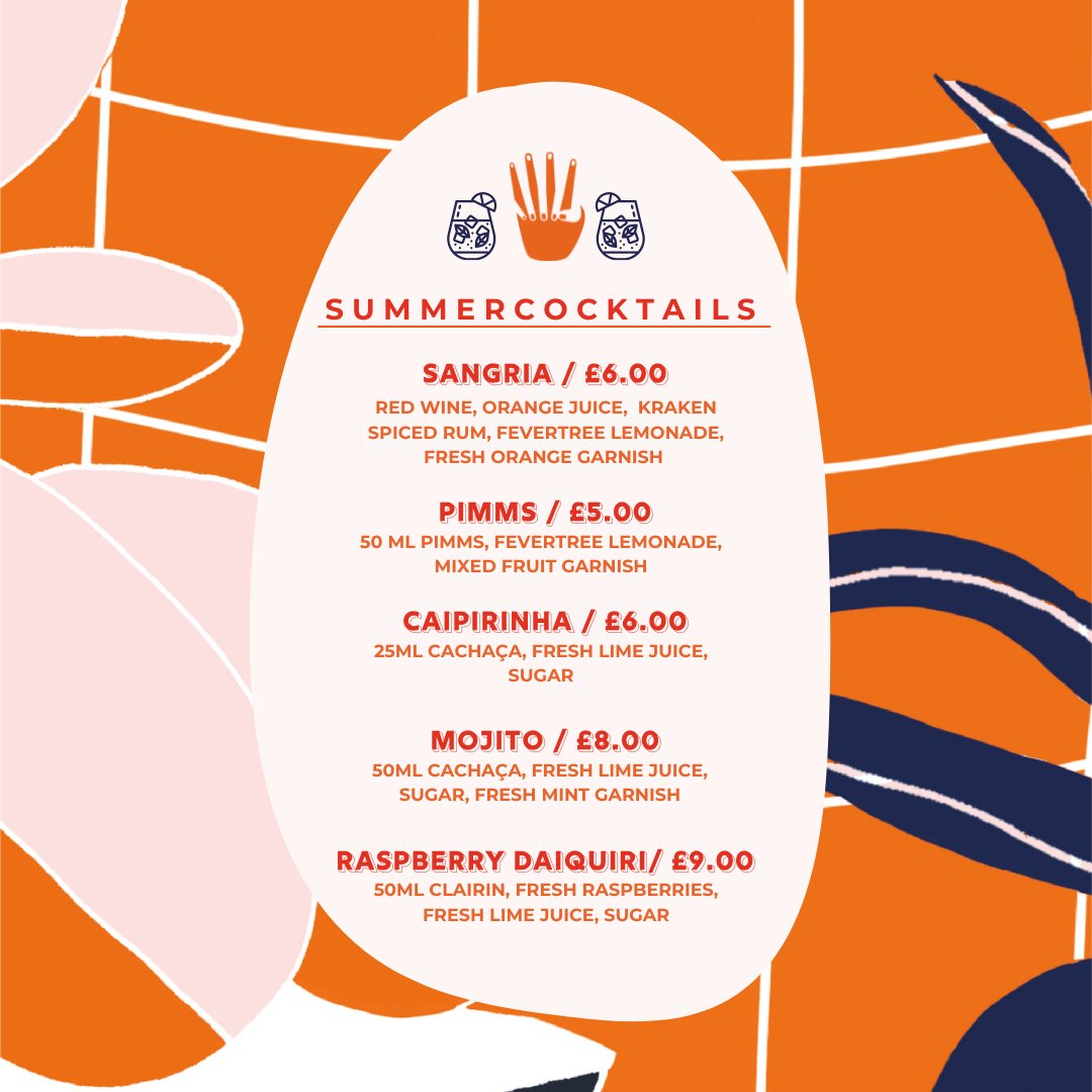 Oo la laa Summer Cocktails are here! Check out our brand new menu for these sunshine tipples!