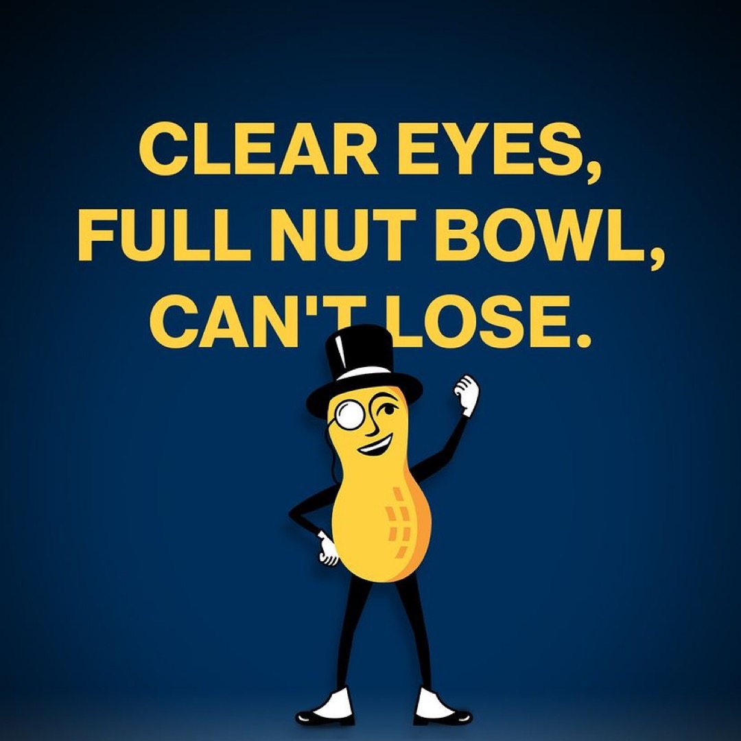 CommissaryShep's tweet photo. @MrPeanut | Remember this, sports nuts.⚾️⚽️🏀🏈⛳️
@YourCommissary
•
•
#planters #mrpeanut #allorone #peanuts #cashews #almonds #braziliannuts #pistachios #nuts #sports #sportsfan #fanatics #basketball #football #baseball #golf #soccer https://t.co/dg7FBng9Dd
