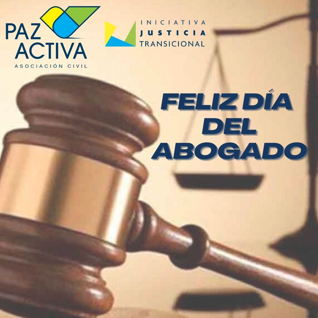 TransicJusticia's tweet photo. Feliz día del Abogado a todos esos hombres y mujeres que se dedican a hacer un mundo más justo.

Gracias a todos aquellos juristas que forman parte y participan activamente junto al equipo de Paz Activa!!

#Felizdiadelabogado #justicia #paz https://t.co/XjAO5z6ESs