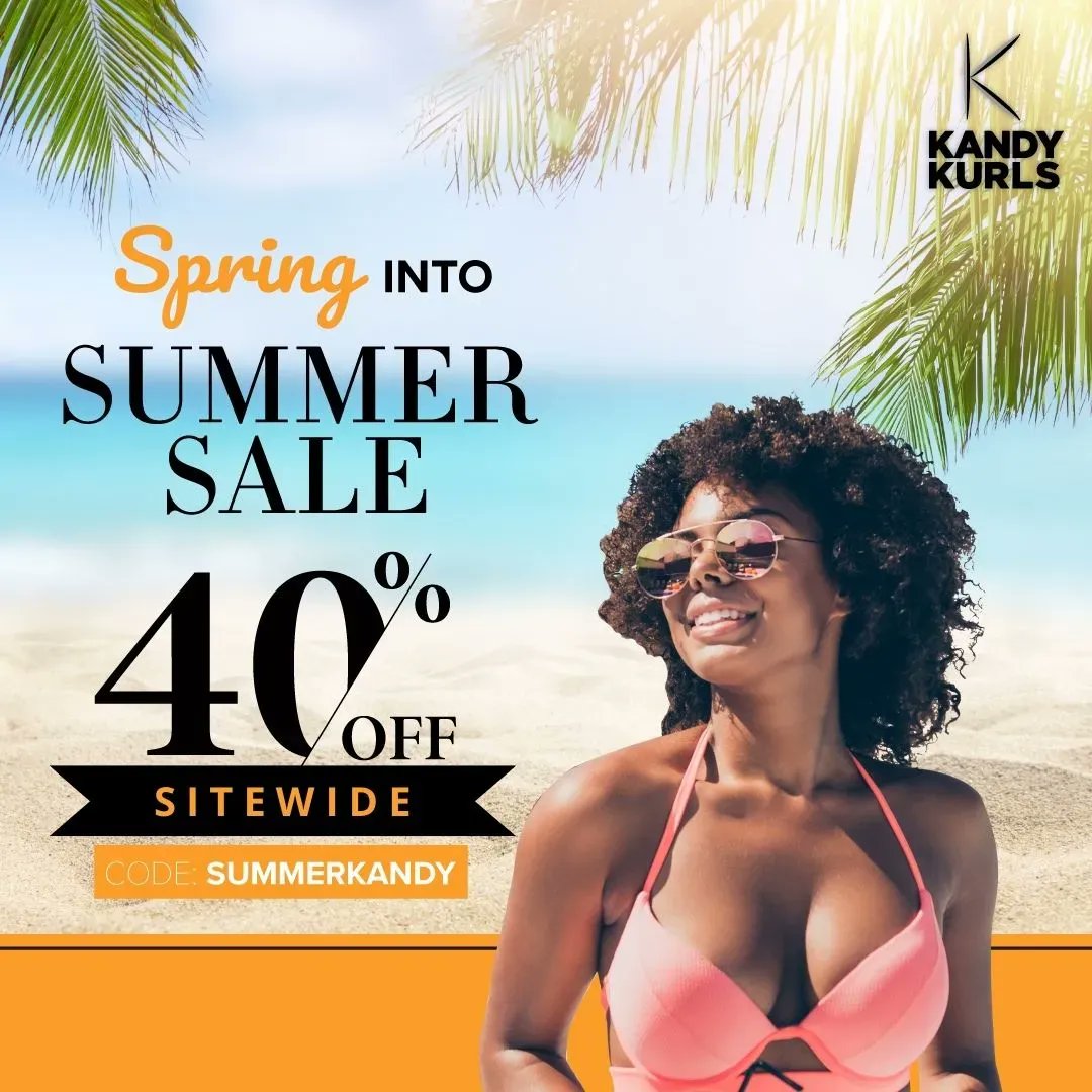 kandykurls's tweet photo. Here comes the sun and we say it’s okay coz we got all your hair’s much-needed hydration, moisture and shine. Head over to Kandy Kurls shop now and enjoy 40% savings sitewide. Use code: SUMMERKANDY at checkout. https://t.co/QzyNB9ssyT https://t.co/18wXIguKBA