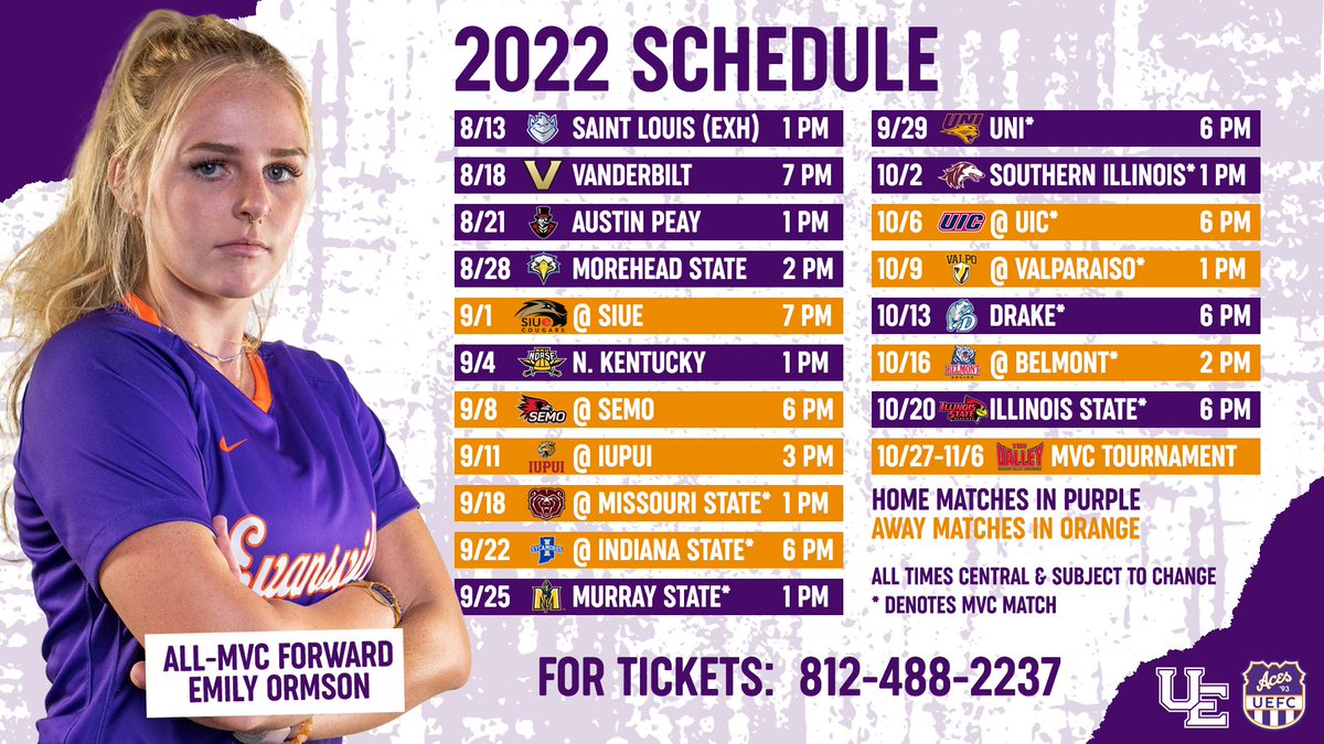 We can't wait for the fall season to get here!

Season tickets are now on sale for $45!  Call or text 812-488-2237 to get yours today!

⚽ #ForTheAces