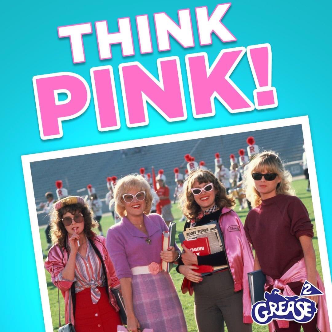 #PinkDay? We’ve got this covered. Think pink and watch Grease 2 tonight! paramnt.us/Grease2