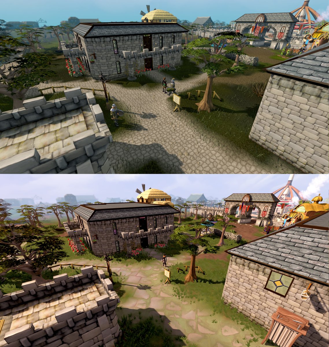 JagexBlkwitch's tweet photo. So big disclaimer first! This is a gamejam project @JagexAlex and I are working on. More work goes into the full release of something like this so I can't promise it will go live. But here are some wip teasers of the graphical updates I'm looking at 👀 https://t.co/cMTFWVliQC