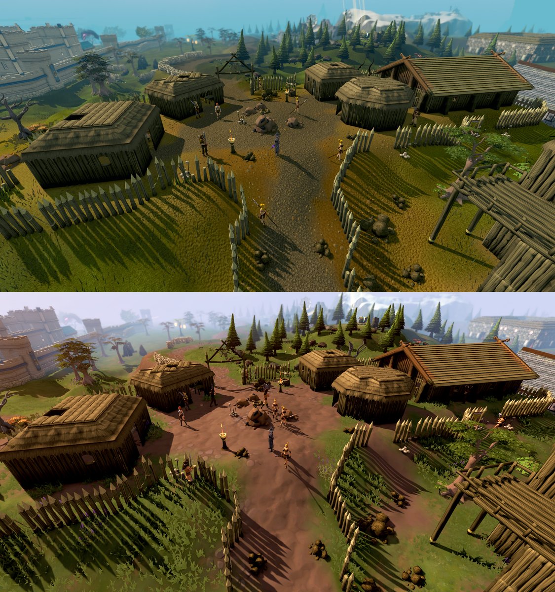 JagexBlkwitch's tweet photo. So big disclaimer first! This is a gamejam project @JagexAlex and I are working on. More work goes into the full release of something like this so I can't promise it will go live. But here are some wip teasers of the graphical updates I'm looking at 👀 https://t.co/cMTFWVliQC
