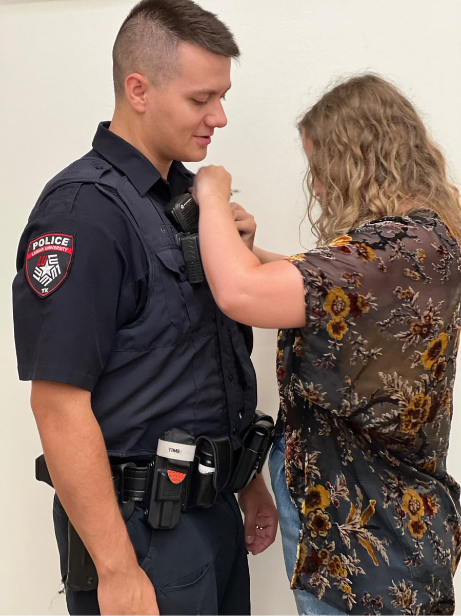 LamarPD's tweet image. Congratulations to Officer Jesse Woods who was promoted to Corporal yesterday. Corporal Woods thank you for your leadership and service at Lamar University. Stay safe! #LUPD #lamaruniversity