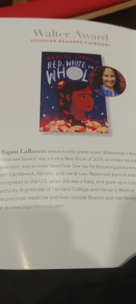 Loving all the wisdom I'm hearing from fellow writers at the @diversebooks Walter Awards ceremony. THIS
'None of us are just one thing and that's what makes us beautiful.' Author Rajani Larocca/@rajanilarocca #DiversityIsBeautiful