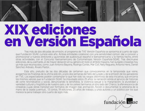 guabisabi's tweet photo. Ciclo Finalistas del XIX Concurso Iberoamericano de Cortometrajes Versión Española – SGAE 
'17 minutos con Nora'
Viernes 24 a las 21:30
Sábado 25 a las 20:00
https://t.co/WpeEXks6MA https://t.co/8dkFGzFups