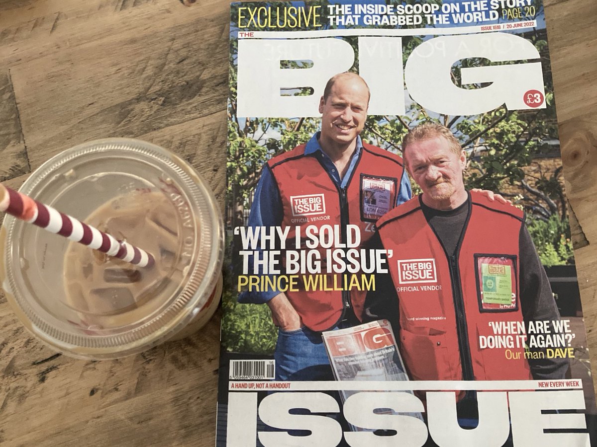 nataadams80's tweet photo. Popped out to @CostaCoffee to claim my free drink at lunch, saw @BigIssue seller for first time in our village. Used the money I wouldโve spent on coffee on a copy. I need to take more breaks, they are good. #payitforward #takeyourbreak #wfh https://t.co/penCu1s1Zd