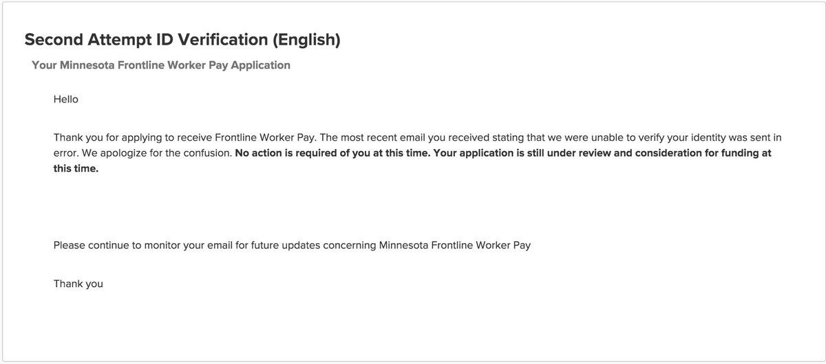 Y_A_Disgruntled's tweet photo. @jdtcnt @JonJustice @AndrewLeeTCNT I received an email regarding frontline worker pay saying they couldn’t verify my identify, I signed in to fix and got this… off to a great start #tcnt https://t.co/5QpCmWc70H