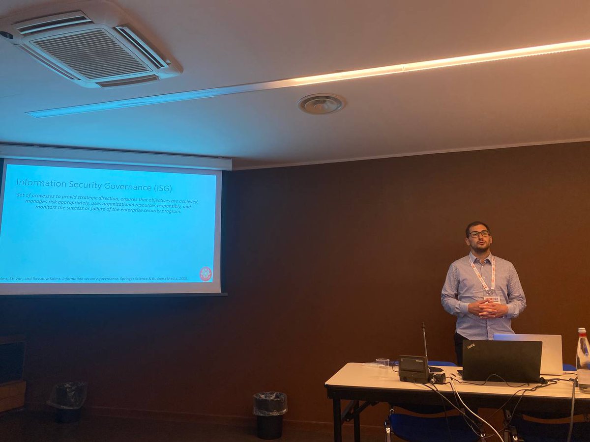 palma_ales's tweet photo. Today I presented "A Methodology To Support Automatic Cyber Risk Assessment Review" at @ITASEC_Conf, a work coauthored with Marco Angelini (@Lynos79) and Silvia Bonomi.
A great experience to get in touch with #cybersecurity community.

#itasec22 #securitygovernance https://t.co/ZsQaSmY39C