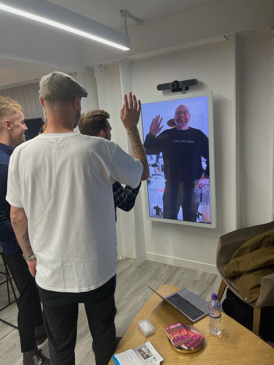 collabsq's tweet photo. So excited to showcase Video Window amongst some of the best British &amp; Intl brands at Clerkenwell Design Week
https://t.co/1HGvgBpp80
@iiyama @Connectiontweet #collaboration #design #interiordesign #hybridoffice #remotework #cdw2022 #iiyama #logitech #intel #connectionfurniture https://t.co/J5cyFcRTzl