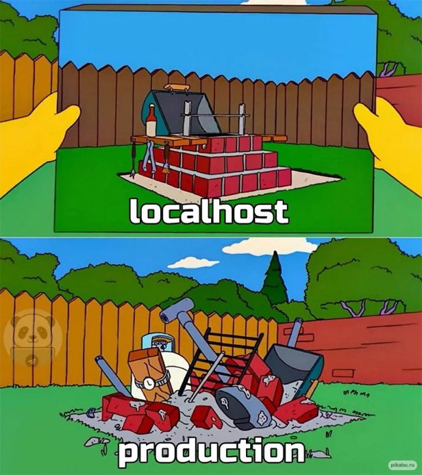 OlenaDrugalya's tweet image. I wish we just deliver the clients our localhost version 😂