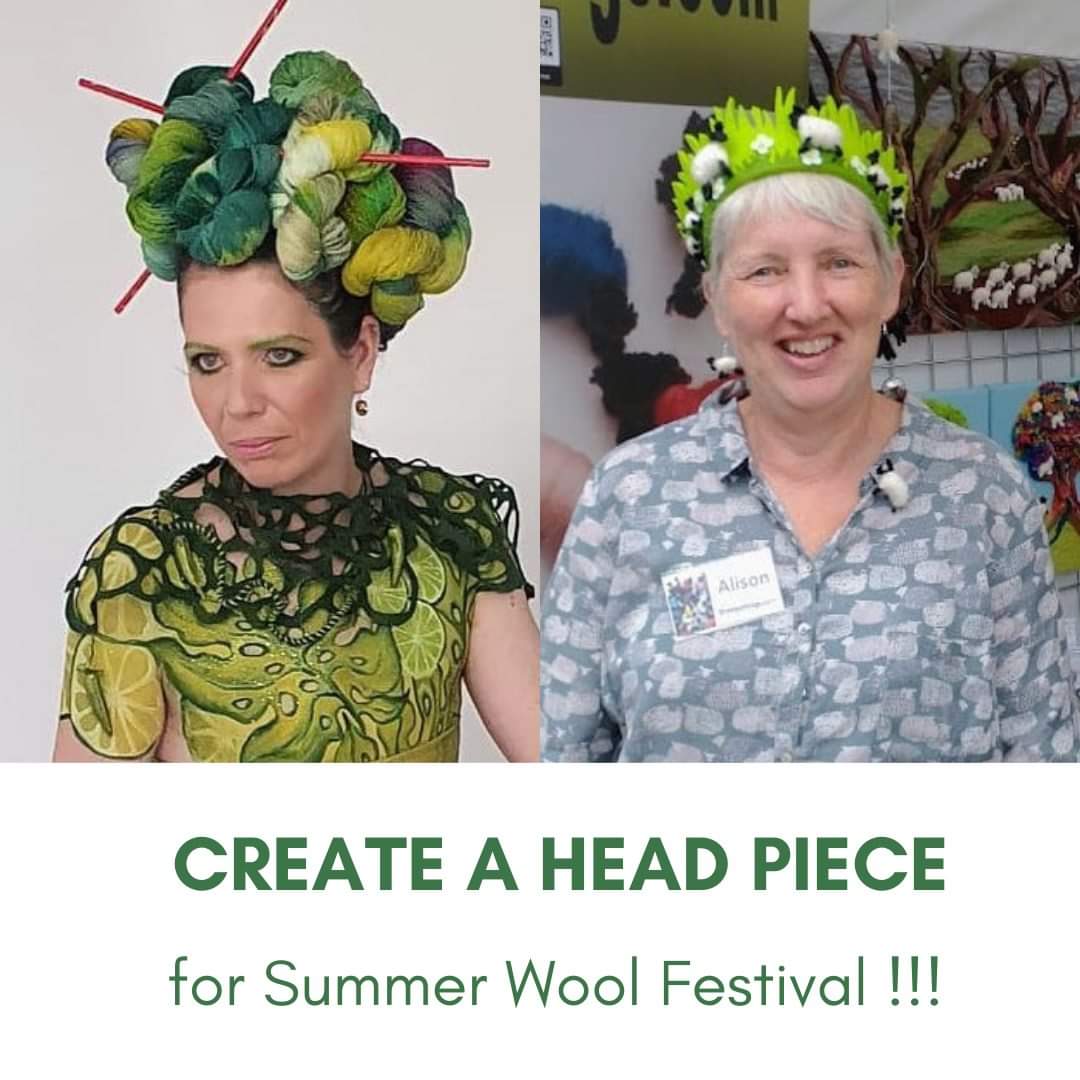 Summer Wool Festival (@summerwool) on Twitter photo We'd love you to be creative and make something special for Summer Wool Festival, your very own beautiful head piece which can be made using any technique, involving any yarn or fibre.
Head onto our Facebook page for more details : <a href="/SummerWool/">Summer Wool Festival</a> We'd love you to be creative and make something special for Summer Wool Festival, your very own beautiful head piece which can be made using any technique, involving any yarn or fibre.
Head onto our Facebook page for more details : <a href="/SummerWool/">Summer Wool Festival</a>