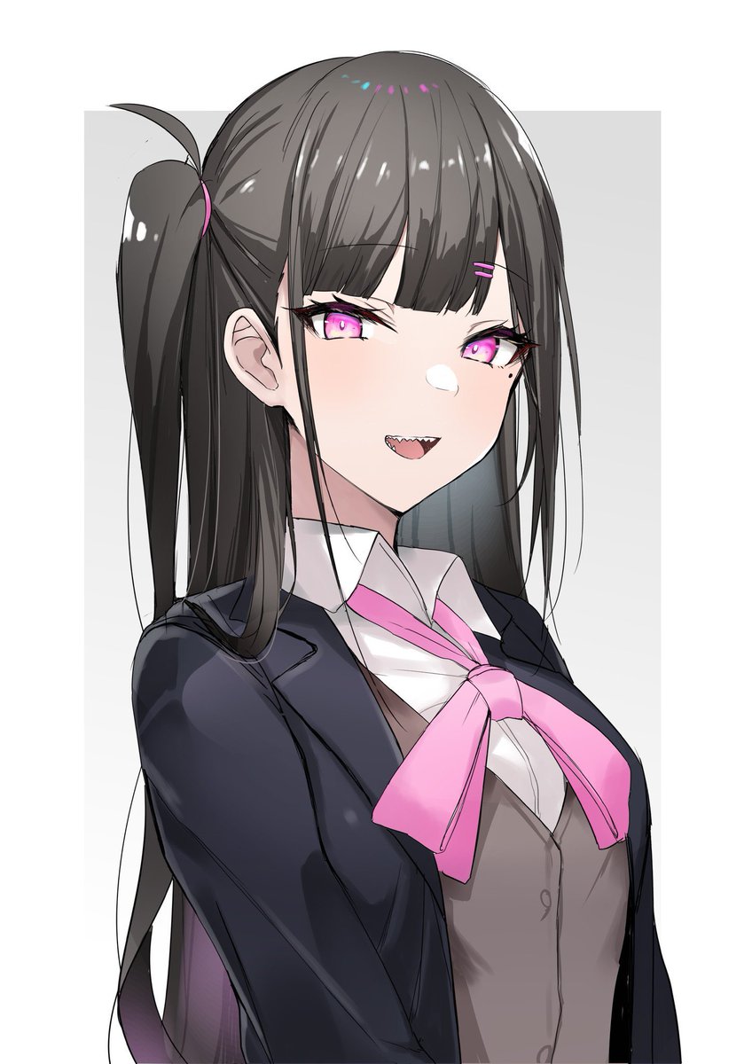 Kaede smiles a bit as she felt the pre cum numbing her brain her eyes stayed their sharp pink color though. “You’d have to take that up with them hehe Anna might but Mio won’t no way! I’m the only subby one! Now please call me names or something pretty please!?”