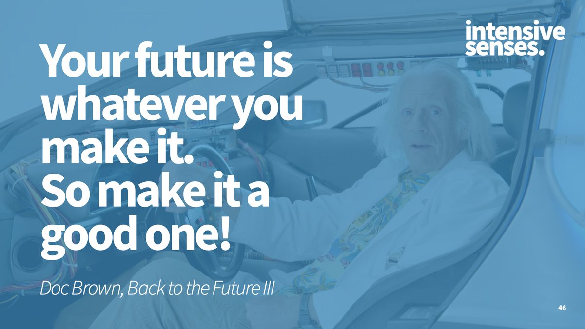 Ihr habt es gehört: "Your future is whatever you make it. So make it a good one!" Das gilt auch für Euer Content Marketing der Zukunft! Also: macht es zu etwas richtig Gutem! #smtw22