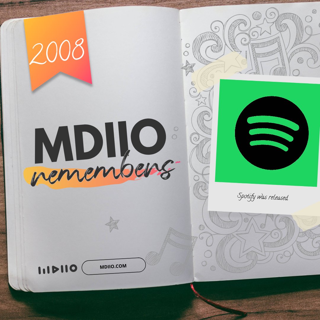 In 2008, Spotify was released. Music streaming has changed the way we listen to music today

#throwback #throwbackthursday #musichistory #musicmoments #musicconnectsus #musiclover #thursdaythoughts #musiclicensing #songwriter #musicians #musicbusinesstips #MDIIO #weareMDIIO