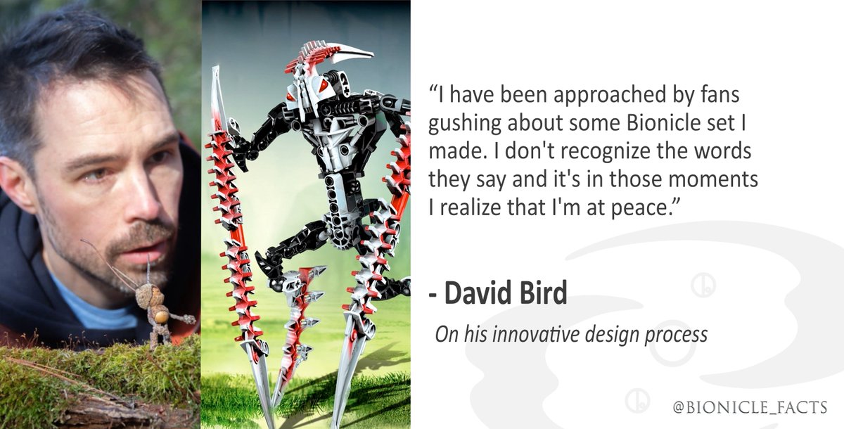 Bionicle_Facts's tweet photo. Former BIONICLE designer David Bird opens up about his life after Lego. #Bionicle https://t.co/onavTub5Br