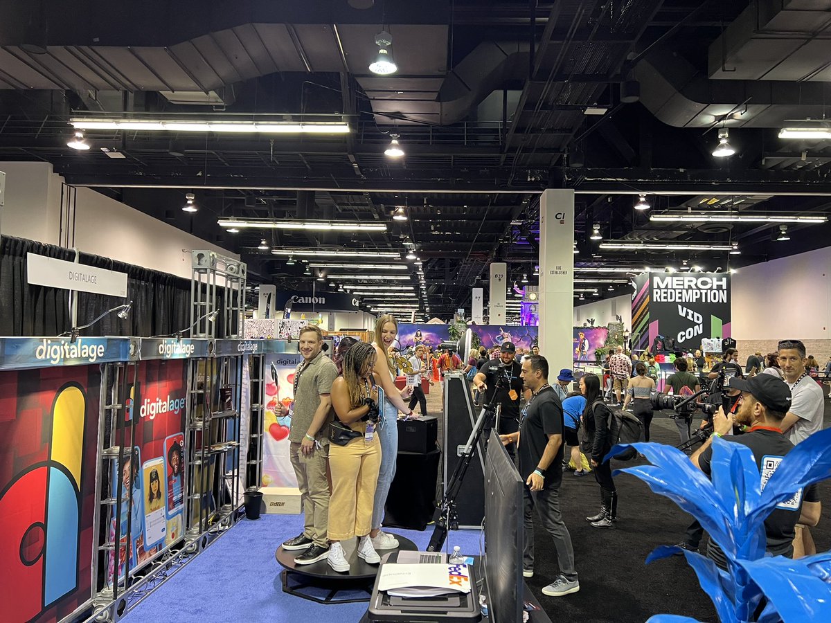 GoDigitalage's tweet image. Stop by our booth, try our photo experiences, create your own content, and learn more about Digitalage! 

Booth #2210 

#vidcon 
#vidcon2022
@vidcon