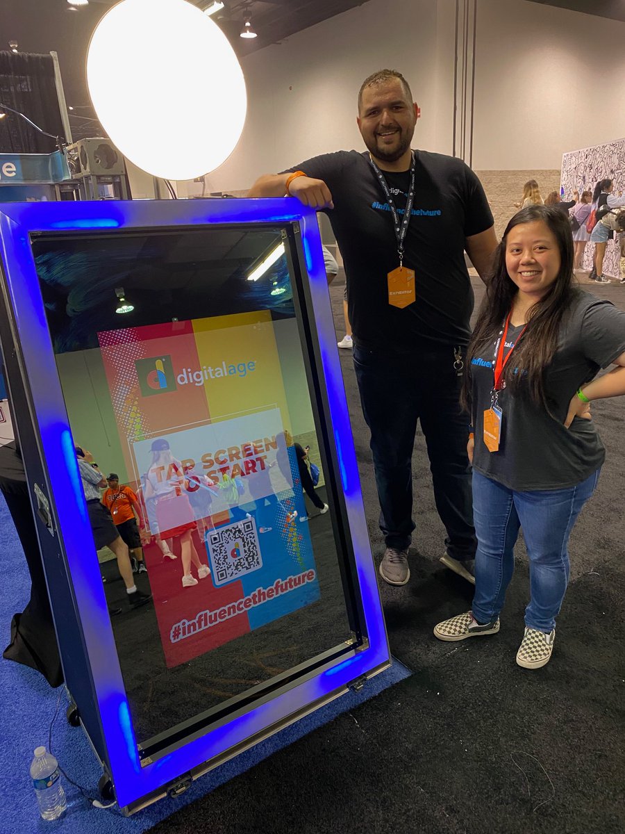 GoDigitalage's tweet image. Stop by our booth, try our photo experiences, create your own content, and learn more about Digitalage! 

Booth #2210 

#vidcon 
#vidcon2022
@vidcon
