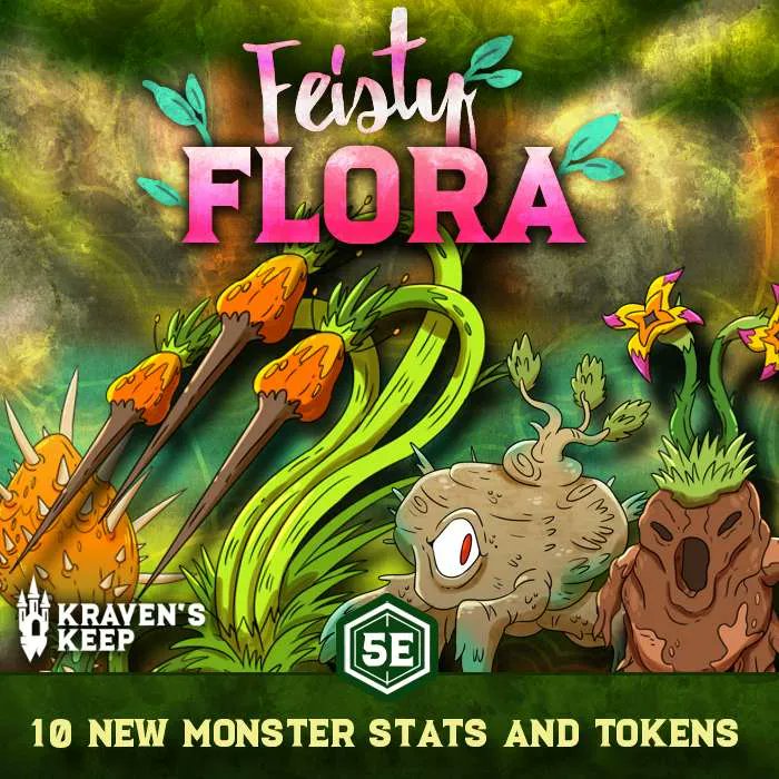 ColtonBalske's tweet photo. Feisty Flora - a 10-pack of new, vicious plants to fill the forests and jungles of your 5e adventures
https://t.co/hCNz6chekQ
#dnd #ttrpg #5e #roll20 https://t.co/WfS6QqaM6T