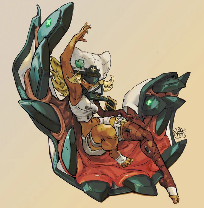 Hey, I finished my little #ramlethal drawing :3
#GuiltyGearStrive 