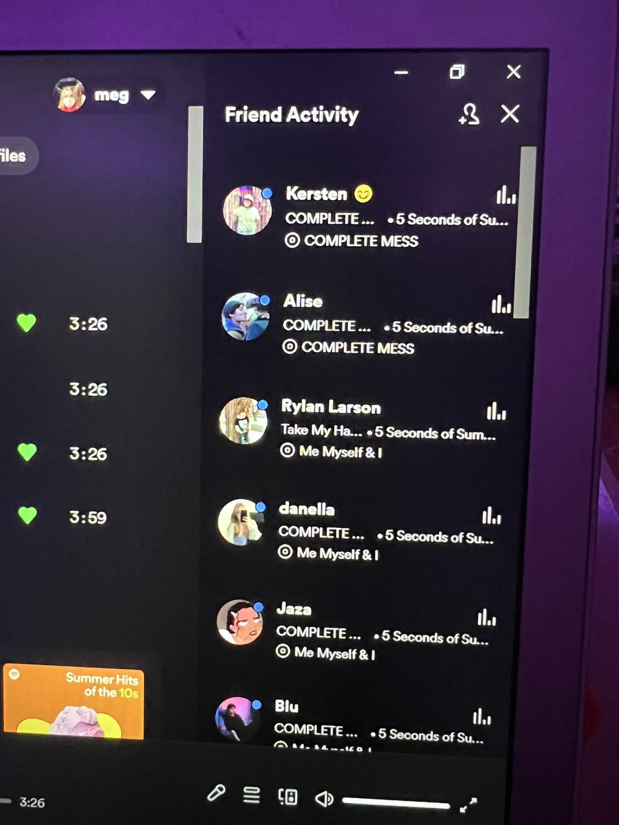 PlaceInMeg's tweet image. everyone on spotify is passing the @5SOS vibe check #MeMyselfAndI #CompleteMess #TakeMyHand