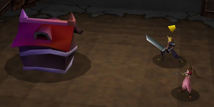 partlywriter's tweet photo. @xMBGx Fun Fact: Hell House was originally a random enemy encounter in the game. You literally beat it with a few hits.

When Remake was announced, most people assumed they wouldn't include it in the game because it's so strange. 

What did the devs do? Made it into a mega-boss 😂 https://t.co/5lWI5ByVHb