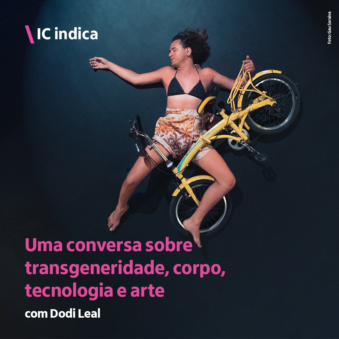 #ICIndica
Antes de percorrer o Brasil com seu espetáculo “Traved”, <a href="/dodileal/">Dodi Leal</a> bateu um papo incrível com o IC sobre transgeneridade, corpo, tecnologia e arte.
Leia agora! 👉 bit.ly/3I2NSJr