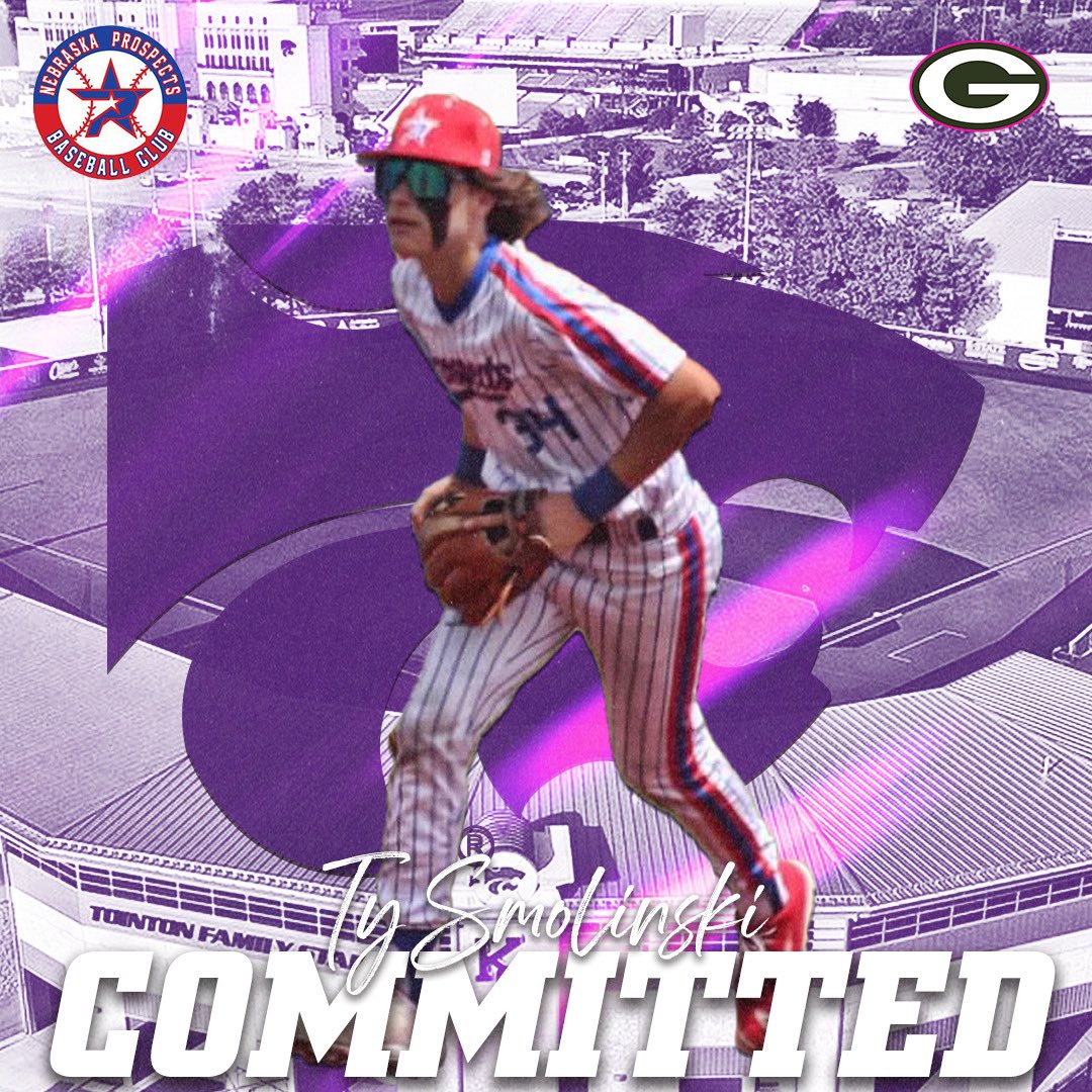 I’m very excited and blessed to announce my commitment to Kansas State University to continue my academic &amp; baseball career! I want to thank my family, friends, teammates, &amp; coaches for supporting me. Thank you <a href="/KStateBSB/">K-State Baseball</a> for giving me this opportunity! 😼💜

#KStateBSB | #EMAW