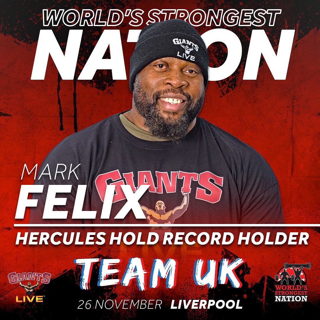 Felix (@markfelixtv) on Twitter photo Looking forward to competing in the
<a href="/GiantsLiveWSM/">GIANTS LIVE STRONGMAN</a> World Strongest Nation
November 26th 2022 Liverpool
Team UK ๐ฌ๐ง v ๐บ๐ธ USA
Be sure to get your tickets ๐ Looking forward to competing in the
<a href="/GiantsLiveWSM/">GIANTS LIVE STRONGMAN</a> World Strongest Nation
November 26th 2022 Liverpool
Team UK ๐ฌ๐ง v ๐บ๐ธ USA
Be sure to get your tickets ๐